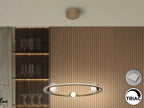 Lámpara de techo Tirsa LED bronce Ø60 dimable
