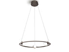 Lámpara de techo Tirsa LED bronce Ø60 dimable