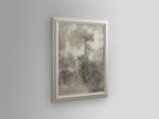 Cuadro pintado a mano Matiz 97 × 127 cm marco blanco