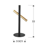 Lámpara de mesa Varas 2 luces - medidas