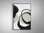 Cuadro pintado a mano Actio I 80 × 120 cm marco negro