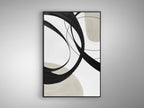 Cuadro pintado a mano Actio II 80 × 120 cm marco negro