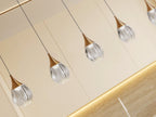 Lámpara de techo Corina 5 luces negro y cobre
