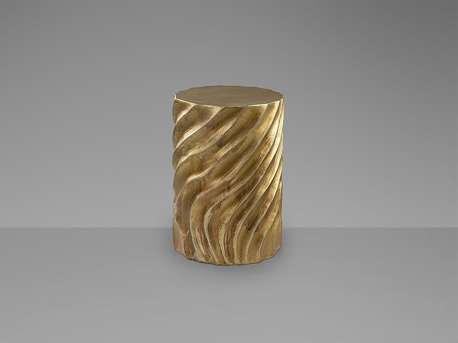 Mesa auxiliar Torsa oro patinado