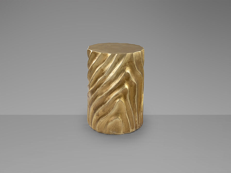 Mesa auxiliar Torsa oro patinado