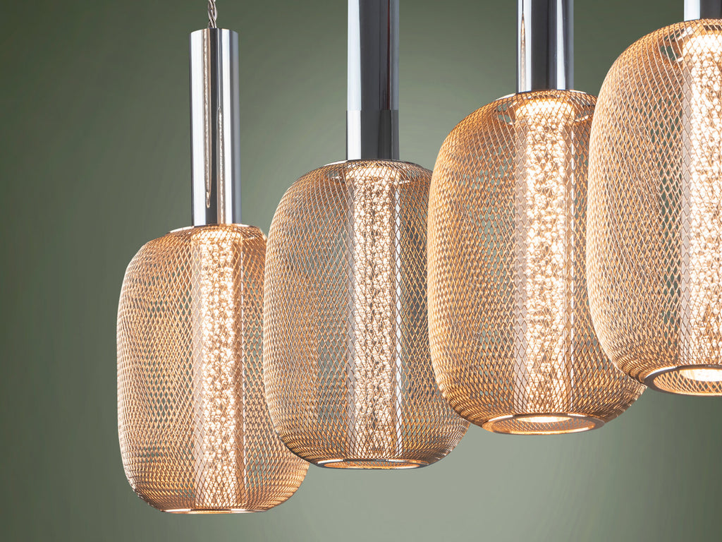 Lámpara de techo Micrón lineal 4 luces