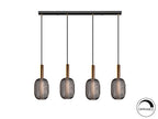 Lámpara de techo Micrón lineal 4 luces
