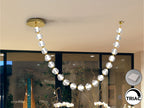Lámpara de techo Zaria II 21 luces oro