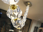 Lámpara de techo Zaria II 21 luces oro