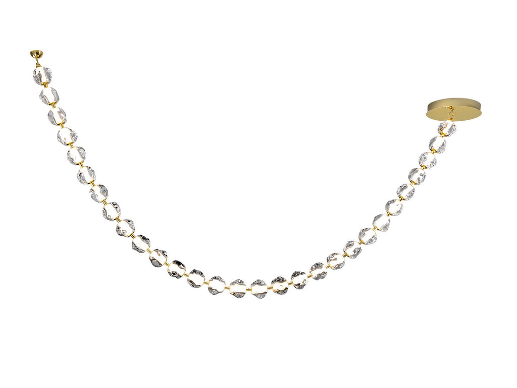 Lámpara de techo Zaria II 29 luces oro