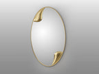 Espejo ovalado Daisy 120 × 70 pan de oro