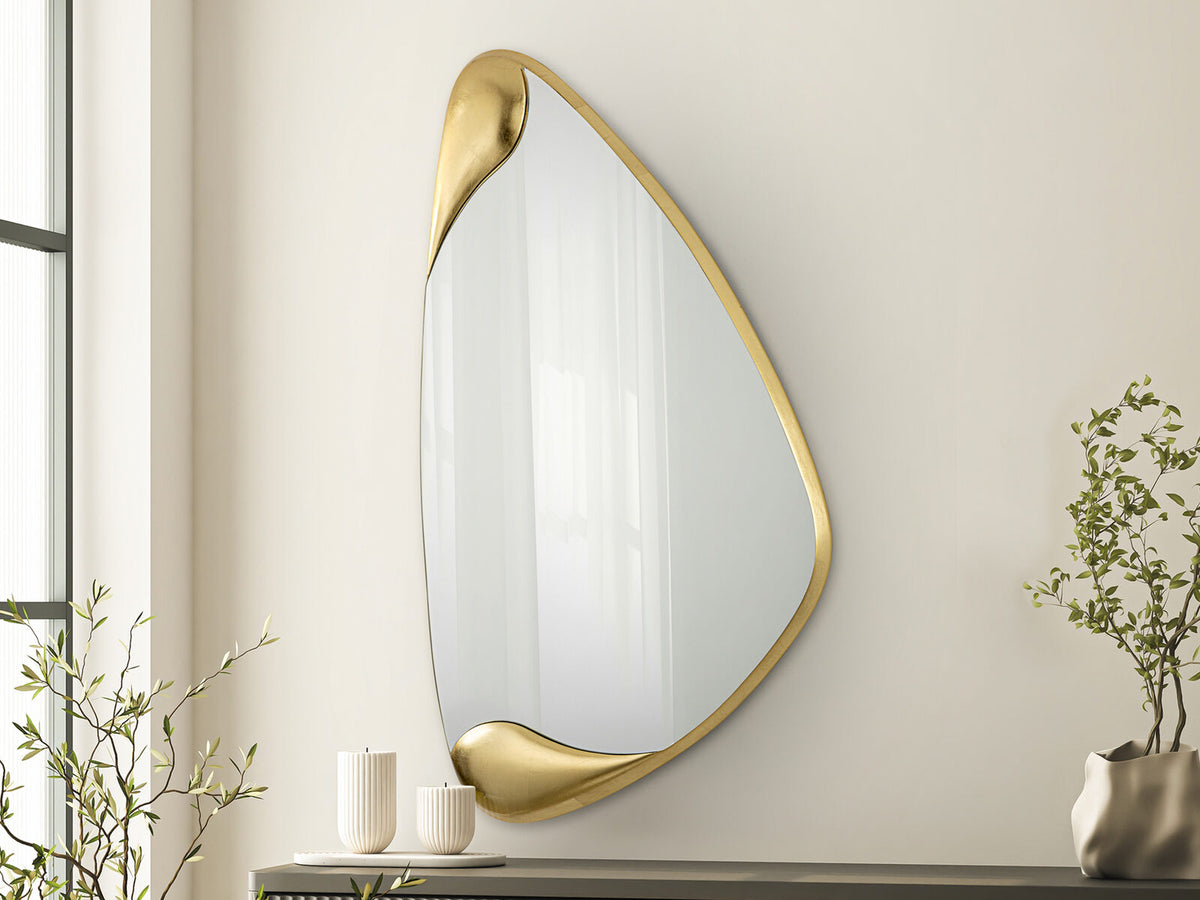 Espejo Daisy 121 × 68 pan de oro