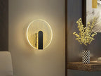 Aplique LED Auris negro mate Ø19