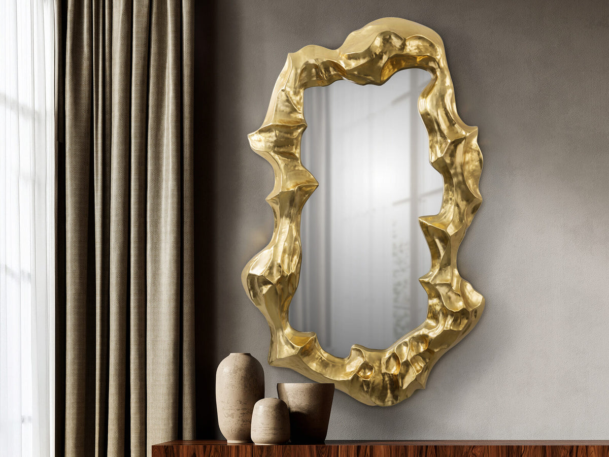 Espejo Tatum 151 × 95 pan de oro