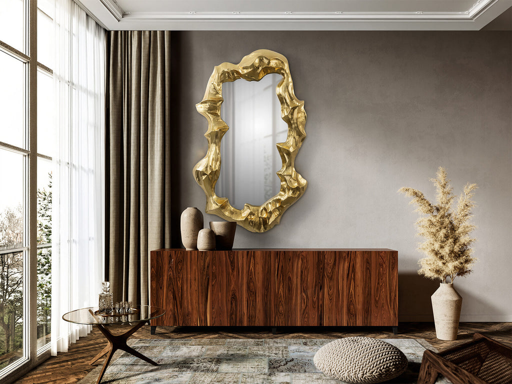 Espejo Tatum 151 × 95 pan de oro