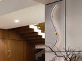 Aplique LED Siloe negro y oro
