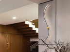 Aplique LED Siloe negro y oro