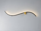 Aplique LED Siloe negro y oro