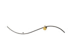 Aplique LED Siloe negro y oro