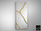 Espejo rectangular Surcos II 180 × 80 pan de oro