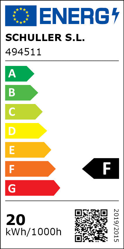 Lámpara de pie Inoa 5 luces - etiqueta energética