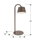 Lámpara de mesa portátil LED Cuco - medidas