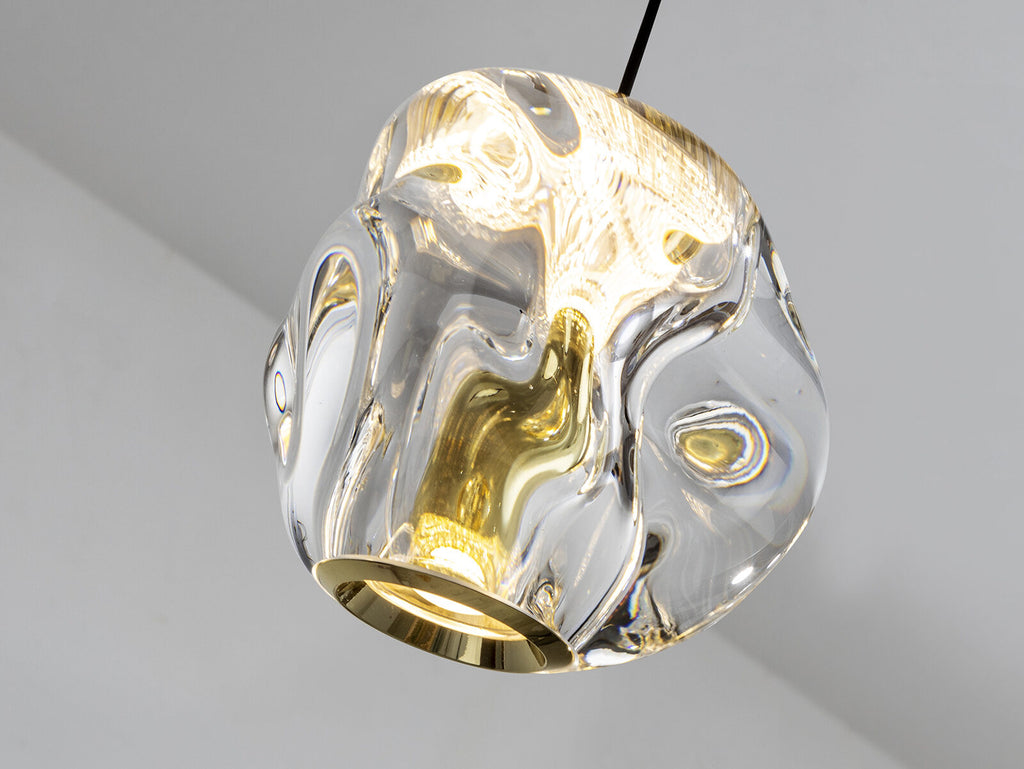 Lámpara de techo Zaria 5 luces redonda Ø33 negro y oro