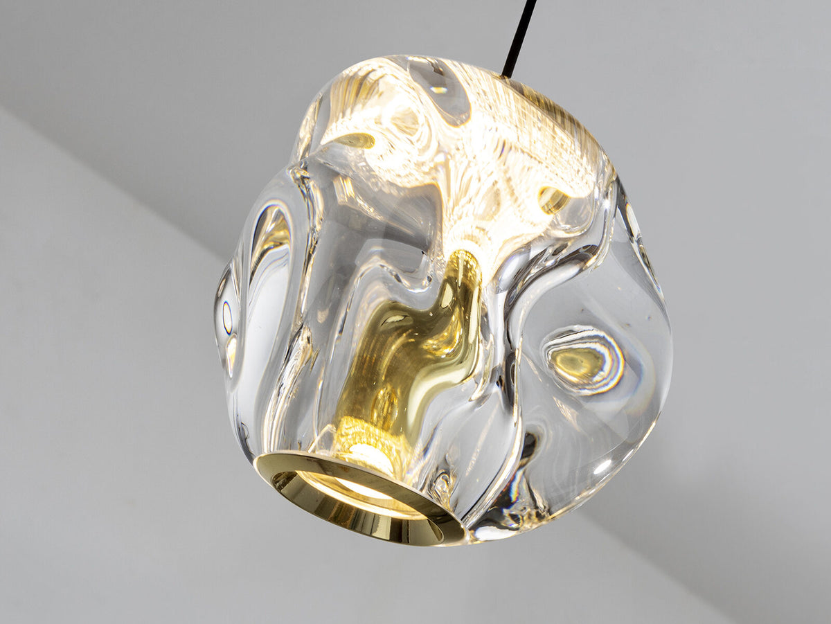 Lámpara de techo Zaria 5 luces redonda Ø33 negro y oro