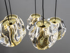 Lámpara de techo Zaria 13 luces Ø43 negro y oro