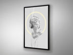 Cuadro con luz LED Busto blanco 80 × 120