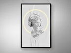 Cuadro con luz LED Busto blanco 80 × 120