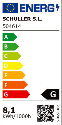 Aplique de lectura LED Biblos - etiqueta energética