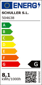Aplique de lectura LED Biblos marrón óxido - etiqueta energética