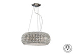 Lámpara de techo Diamond 9 luces grande cromo