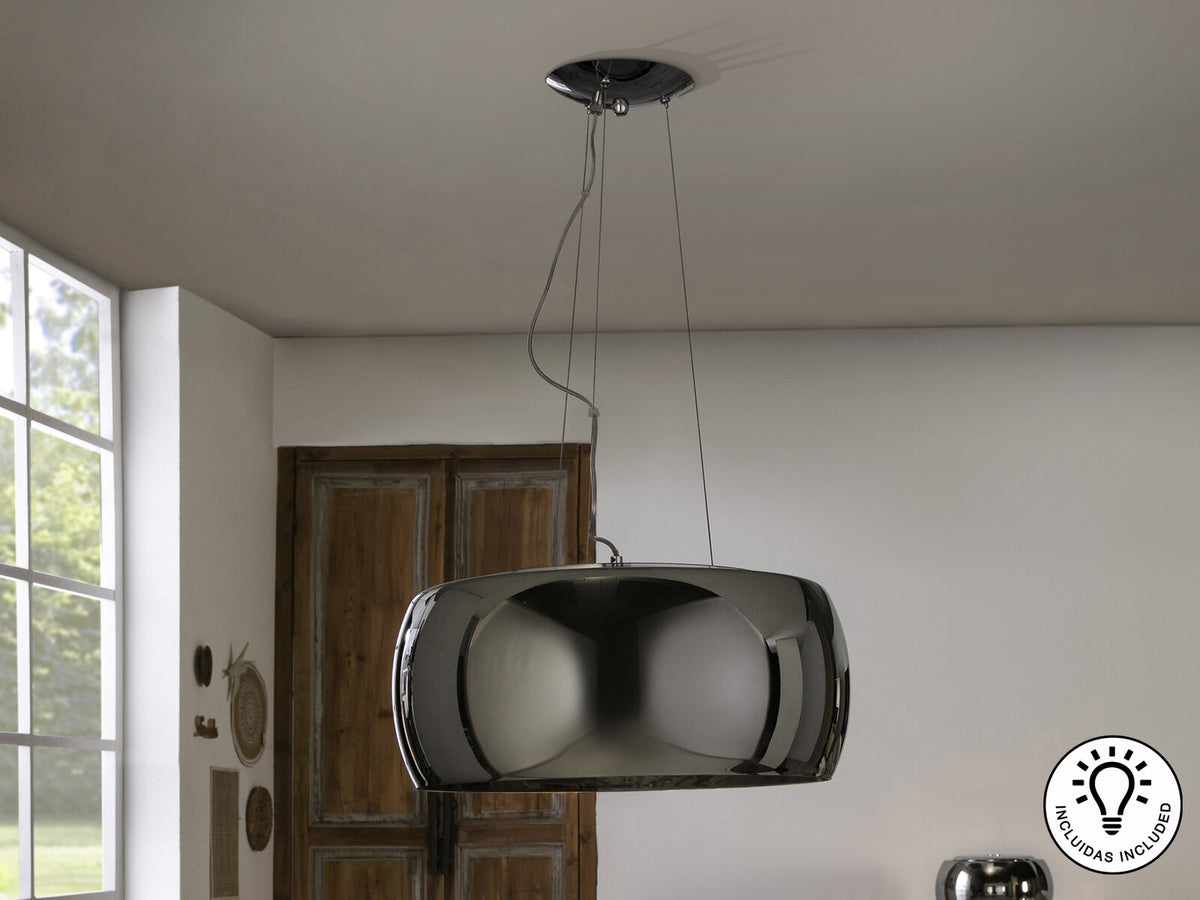 Lámpara de techo Argos 6 luces cromo Ø50