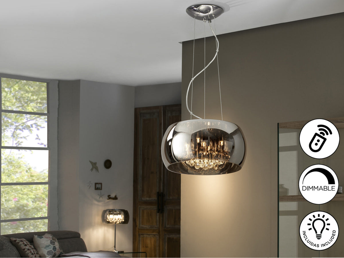 Lámpara de techo Argos 5 luces cromo Ø40 dimable