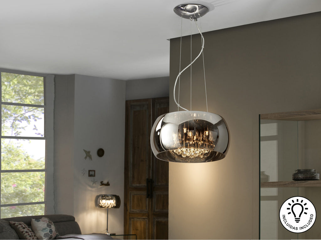 Lámpara de techo Argos 5 luces cromo Ø40