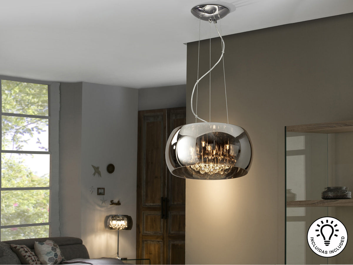 Lámpara de techo Argos 5 luces cromo Ø40