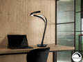 Lámpara de mesa Danza LED grande negro