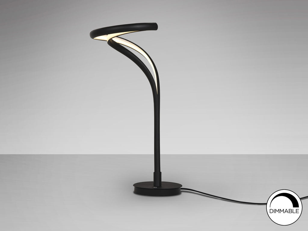 Lámpara de mesa Danza LED grande negro