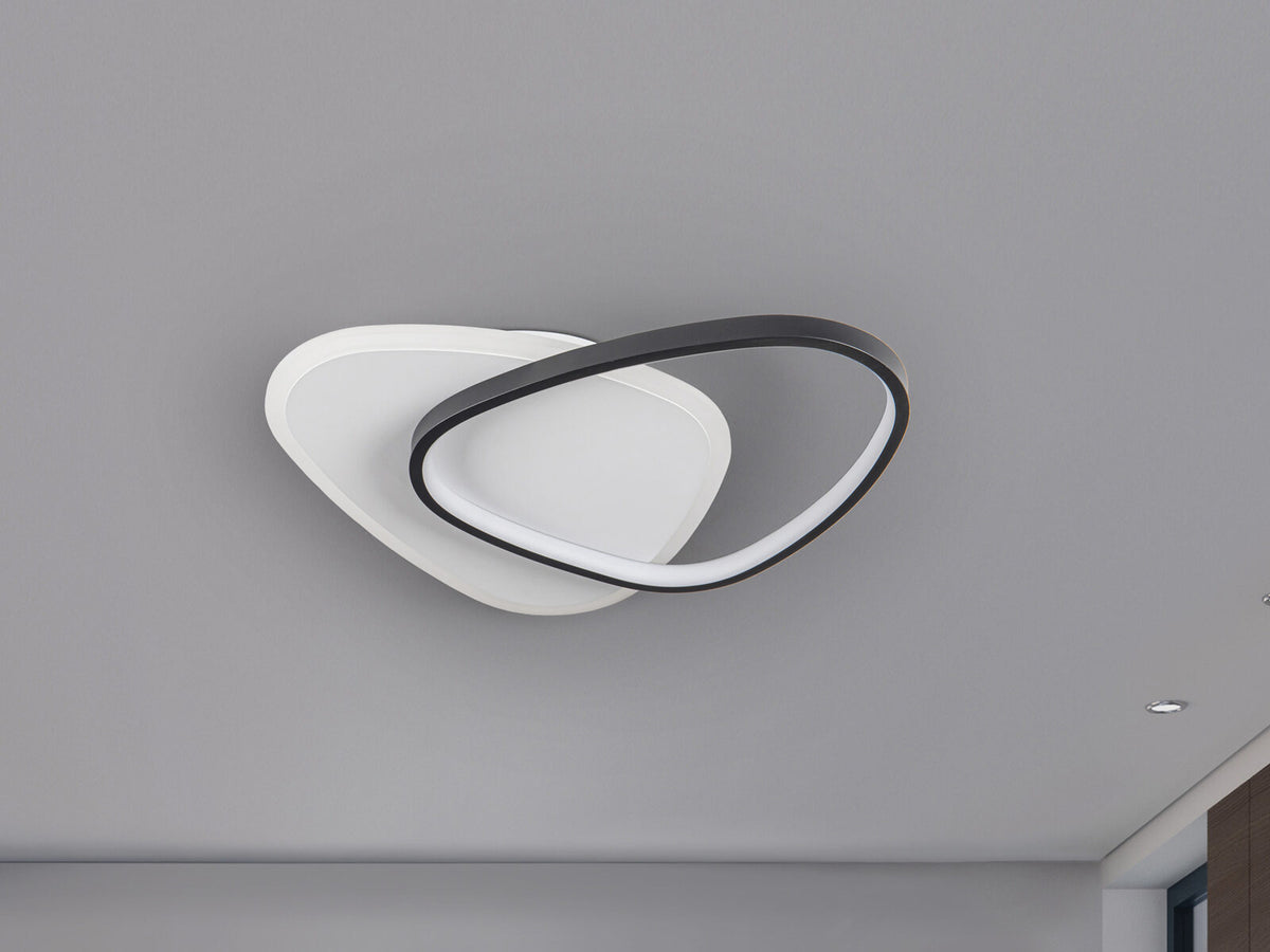 Plafón o aplique LED Romo blanco y negro