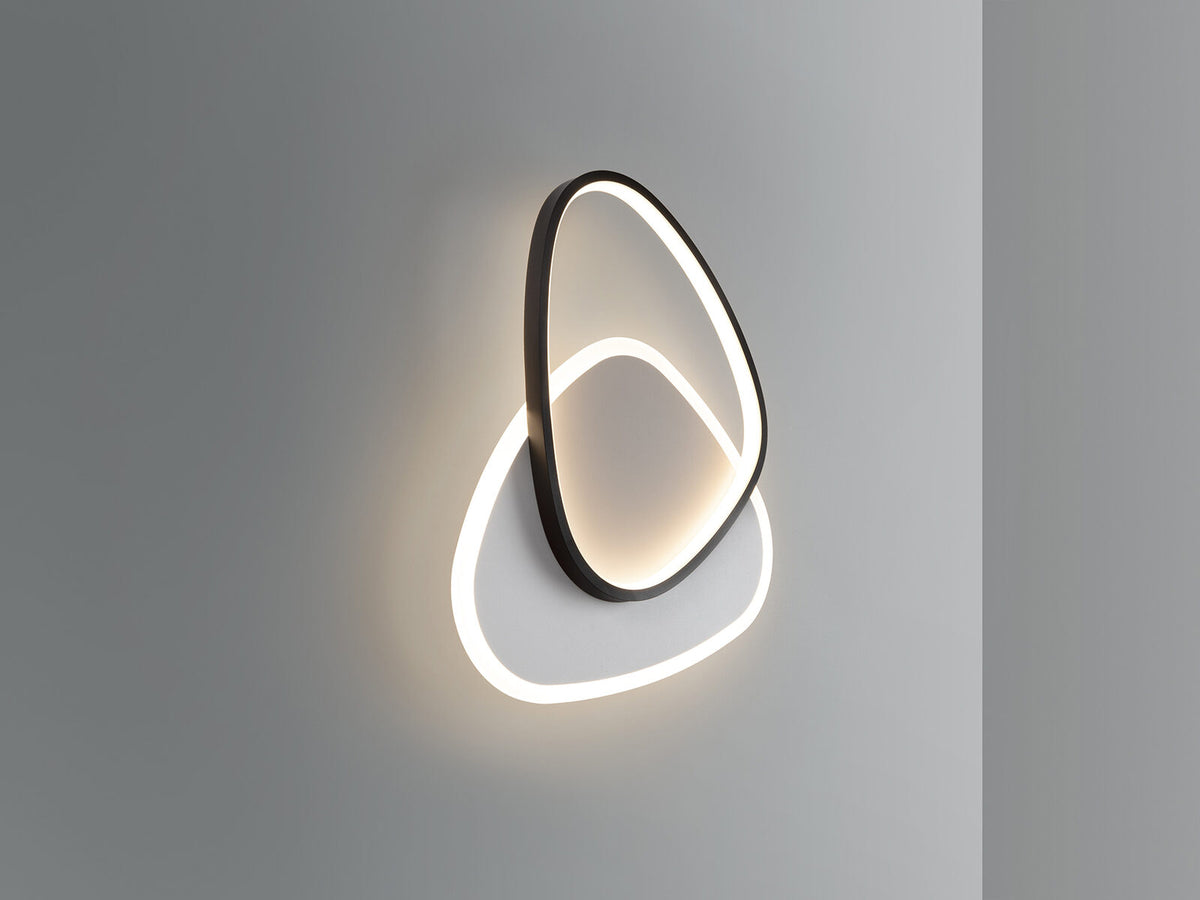 Plafón o aplique LED Romo blanco y negro