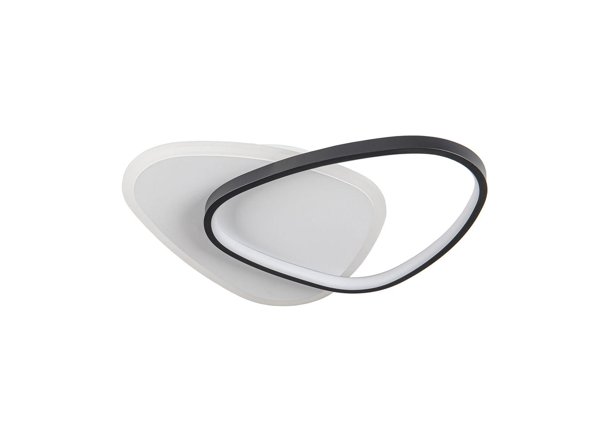 Plafón o aplique LED Romo blanco y negro