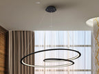 Lámpara de techo Looping LED negro Ø97