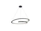 Lámpara de techo Looping LED negro Ø97