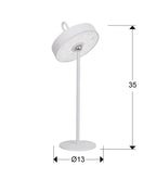 Lámpara de mesa portátil LED Gong - medidas