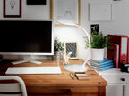 Lámpara de mesa Scoop LED flexo blanco