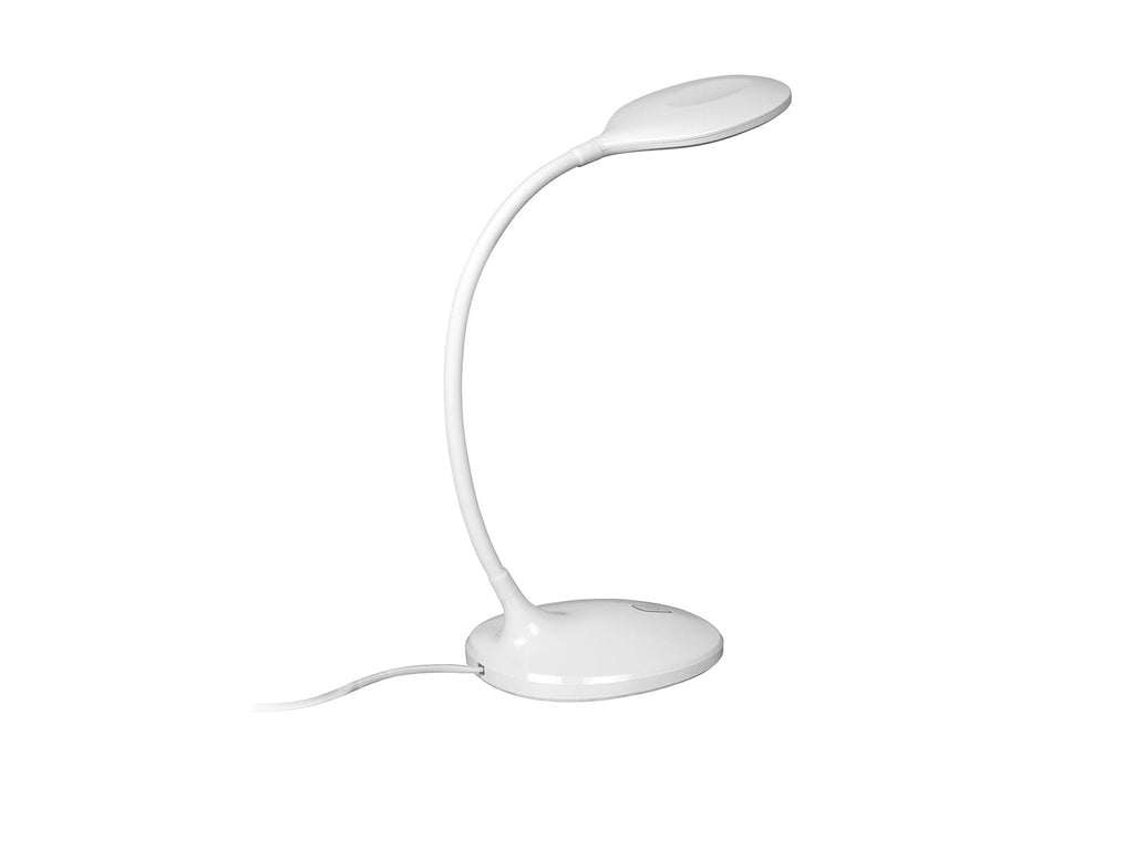 Lámpara de mesa Scoop LED flexo blanco