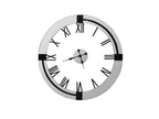 Reloj de pared Kairos Ø88 espejo plata y negro