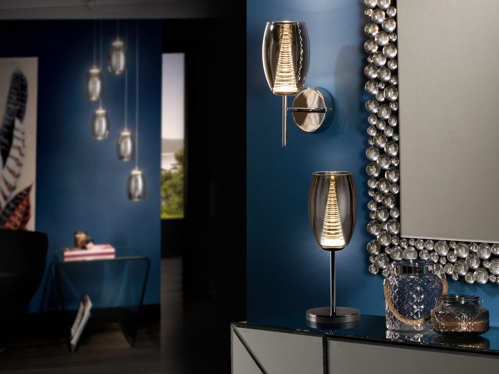 Aplique LED Nebula 1 luz cromo